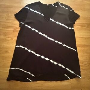 XCVI Satin Tie Dye Top